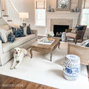 Brockton Solid Light Beige Wool Rug