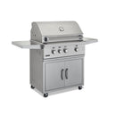 Broilmaster B-Series 32" 4-Burner Stainless Steel Propane Grill Head With Built-In Infrared Burner and Cooking Lights