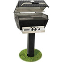 Broilmaster P3X Premium Natural Gas Grill With 48" Black Painted Steel In-Ground Post