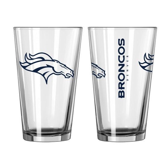 Denver Broncos Game Day Pint Glass