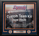Denver Broncos Custom NFL Football 16x20 Picture Frame Kit (Multiple Colors) by Dynasty Sports & Framing