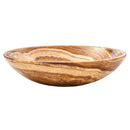 Natural Stone Vessel Sink 16 Inch Brown Onyx Polished Bathroom Basin