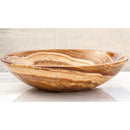 Natural Stone Vessel Sink 16 Inch Brown Onyx Polished Bathroom Basin