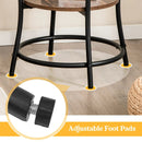 2-Tier Round End Table with Open Storage Shelf and Sturdy Metal Frame by LJGDeals