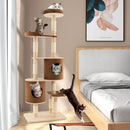 6-Tier Wooden Cat Tree with 2 Removeable Condos Platforms and Perch by LJGDeals