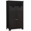 Bathroom Wooden Side Cabinet with 2 Drawers and 2 Doors by DirectDeals