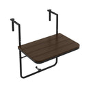 Folding Hanging Table with 3-Level Adjustable Height for Patio Balcony by LJGDeals