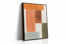 Earthy Harmony - Abstract Geometric Canvas Art