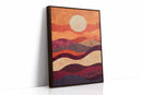 Sunset Serenade - Vibrant Abstract Canvas Art