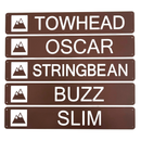 Trailhead Personalized or Custom Sign - indoor/outdoor  - 24 x 4 Inches