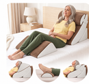 LX5 4-Piece Support for Shoulder & Upper Body Rest, Orthopedic Bed Wedge Pillow Set, Almond Brown