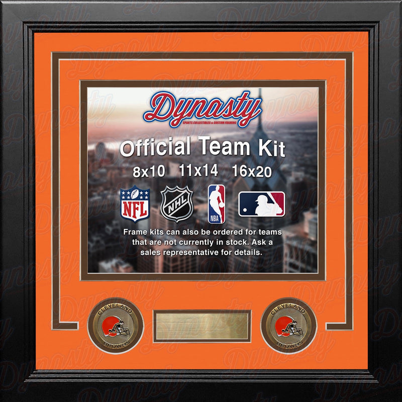Cleveland Browns Custom NFL Football 8x10 Picture Frame Kit (Multiple Colors)