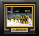 Boston Bruins 2023 Winter Classic Champions Team Celebration 8" x 10" Framed Hockey Photo by Dynasty Sports & Framing