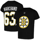 Brad Marchand Boston Bruins Youth Name & Number T-Shirt - Black by Dynasty Sports & Framing