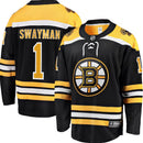 Jeremy Swayman Boston Bruins Home Breakaway Replica Jersey - Black by Dynasty Sports & Framing