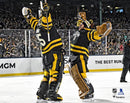Linus Ullmark & Jeremy Swayman 2023 Winter Classic Boston Bruins 8" x 10" Hockey Photo by Dynasty Sports & Framing