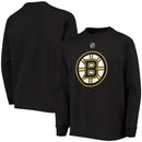 Boston Bruins Youth Primary Logo Long Sleeve T-Shirt - Black by Dynasty Sports & Framing