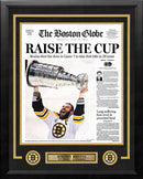 Boston Bruins 2011 Stanley Cup Champions Framed Boston Globe Photo by Dynasty Sports & Framing