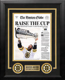 Boston Bruins 2011 Stanley Cup Champions Framed Boston Globe Photo by Dynasty Sports & Framing