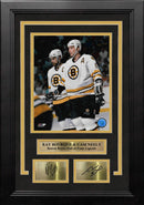 Ray Bourque & Cam Neely Boston Bruins 8" x 10" Framed Hockey Photo with Engraved Autographs by Dynasty Sports & Framing