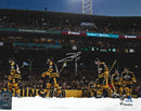 Pavel Zacha 2023 Winter Classic Entrance Boston Bruins Autographed 8" x 10" Hockey Photo