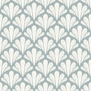 Brushstroke Scallops Wallpaper - Modern Botanical Pattern in Soft Neutrals