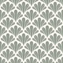 Brushstroke Scallops Wallpaper - Modern Botanical Pattern in Soft Neutrals