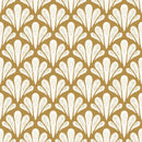 Brushstroke Scallops Wallpaper - Modern Botanical Pattern in Soft Neutrals