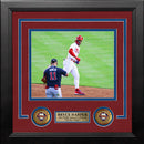 Bryce Harper Stares Down Arcia 2023 NLDS Philadelphia Phillies 8" x 10" Framed Photo with Medallions by Dynasty Sports & Framing