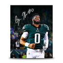 Bryce Huff Philadelphia Eagles Autographed 8" x 10" Blackout Football Photo by Dynasty Sports & Framing