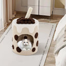 Bubble Tea Cat Tree Tower with Scratching Post by LJGDeals