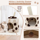 Bubble Tea Cat Tree Tower with Scratching Post by LJGDeals