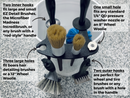 BucketCaddy - Wheel, Tire, & Detailing Brush Organizer for 5-gallon and 6-gallon Car Wash Buckets