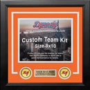 Tampa Bay Buccaneers Throwback Custom NFL Football 8x10 Picture Frame Kit (Multiple Colors) by Dynasty Sports & Framing