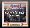Tampa Bay Buccaneers Throwback Custom NFL Football 16x20 Picture Frame Kit (Multiple Colors) by Dynasty Sports & Framing
