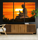 Buddha Statue at Sunset Canvas Print by MyGreatCanvas | Canvas Wall Art Prints | Photo Prints & Wall Decor