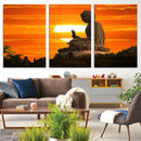 Buddha Statue at Sunset Canvas Print by MyGreatCanvas | Canvas Wall Art Prints | Photo Prints & Wall Decor