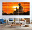 Buddha Statue at Sunset Canvas Print by MyGreatCanvas | Canvas Wall Art Prints | Photo Prints & Wall Decor