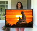 Buddha Statue at Sunset Canvas Print by MyGreatCanvas | Canvas Wall Art Prints | Photo Prints & Wall Decor