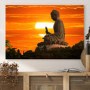 Buddha Statue at Sunset Canvas Print by MyGreatCanvas | Canvas Wall Art Prints | Photo Prints & Wall Decor