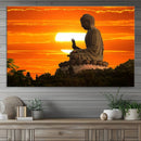 Buddha Statue at Sunset Canvas Print by MyGreatCanvas | Canvas Wall Art Prints | Photo Prints & Wall Decor