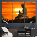 Buddha Statue at Sunset Canvas Print by MyGreatCanvas | Canvas Wall Art Prints | Photo Prints & Wall Decor
