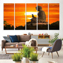 Buddha Statue at Sunset Canvas Print by MyGreatCanvas | Canvas Wall Art Prints | Photo Prints & Wall Decor