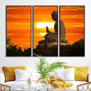 Buddha Statue at Sunset Canvas Print by MyGreatCanvas | Canvas Wall Art Prints | Photo Prints & Wall Decor