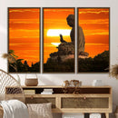 Buddha Statue at Sunset Canvas Print by MyGreatCanvas | Canvas Wall Art Prints | Photo Prints & Wall Decor