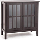 Glass Door Sideboard Console Storage Buffet Cabinet by LJGDeals