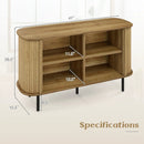 47 Inch Sideboard Buffet Cabinet with Adjustable Shelves for Kitchen Dining Room Living Room Entryway-Oak by LJGDeals