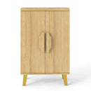 Buffet Cabinet with Double Doors and Raised Legs-Natural by LJGDeals
