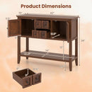Buffet Sideboard Cabinet with 2 Doors and 2 Drawers by LJGDeals