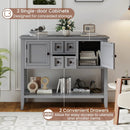 Buffet Sideboard Cabinet with 2 Doors and 2 Drawers by LJGDeals